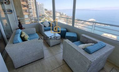 Espectacular Vista Al Mar, Con O Sin Muebles, Reñaca