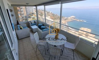 Espectacular Vista Al Mar, Con O Sin Muebles, Reñaca