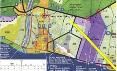 Terreno en Pisco, de 23.7 Hectáreas, altura Km 251