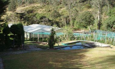 Casa en dos plantas de ladrillo y madera en un terreno de 25.000 m2 (2.5 hectáreas)