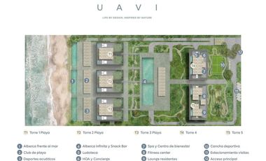 Departamento de lujo en preventa | UAVI Beachfront Residences, Litibú