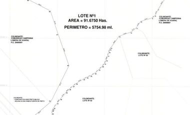 Terreno en Chancay de 91.679 has, Km 100 al 101