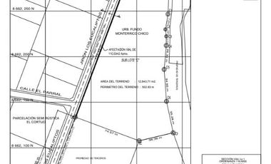Terreno rural de 12,843.71 m2 en Monterrico Chico