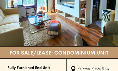 FOR SALE/LEASE: Condominium in Parkway Place, Brgy. Alabang, Muntinlupa City