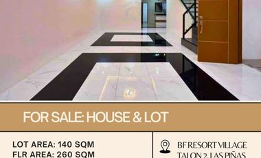 For Sale House & Lot located in BF Resort Village,Talon 2, Las Piñas City