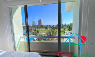 Departamento con vista parcial al mar y 3 estacionamientos