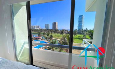 Departamento con vista parcial al mar y 3 estacionamientos