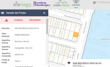 Casa en Venta Oblatos Poniente Guadalajara Jalisco Adjudicada
