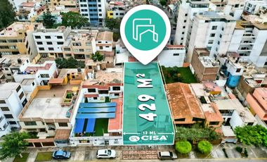 Terreno en venta en San Miguel – 429 m² con parámetros para 9 pisos (VIS