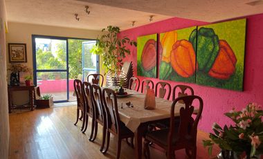 VENTA CASA ESTILO BARRAGÁN EN LA CALLE SANTIAGO, COL. LOMAS QUEBRADAS