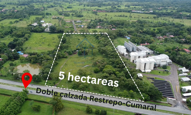 Terreno comercial sobre la doble calzada de restrepo-cumaral