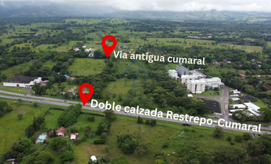 Terreno comercial sobre la doble calzada de restrepo-cumaral