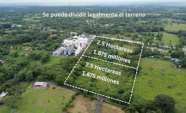 Terreno comercial sobre la doble calzada de restrepo-cumaral