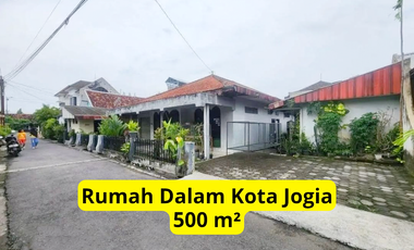 Rumah Dalam Kota Jogja Luas 500 Hitung Tanah