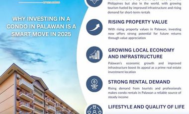 Studio Condominium in Palawan perfect for Tourist and Airbnb Business Ready For Occupancy