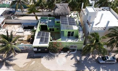 The Perfect Beach Front House For Sale in Chelem Puerto Yucatan