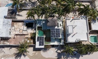 The Perfect Beach Front House For Sale in Chelem Puerto Yucatan