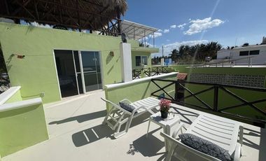 The Perfect Beach Front House For Sale in Chelem Puerto Yucatan