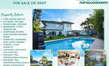 Spacious 3 Bedrooms House with Pool and Big Garden