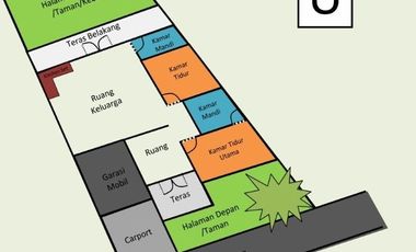 Rumah Type 120 LT 277 M2 di Komplek Pondok Hegar, Cianjur.