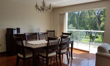 ALQUILO HERMOSO DUPLEX AMOBLADO - FRENTE A PARQUE EN CHACARILLA DEL ESTANQUE - LA FLORESTA  -  SURCO
