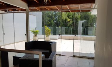 ALQUILO HERMOSO DUPLEX AMOBLADO - FRENTE A PARQUE EN CHACARILLA DEL ESTANQUE - LA FLORESTA  -  SURCO
