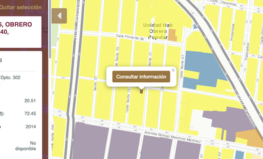DEPARTAMENTO EN VENTA   PONIENTE 54,  3706 # 302, OBRERO POPULAR, AZCAPOTZALCO, CDMX $1,398,598
