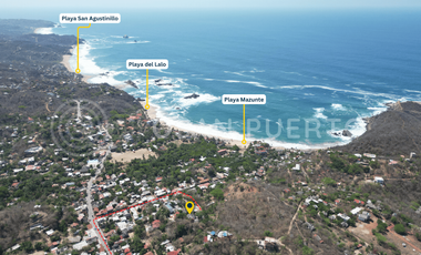Se Vende Propiedad junto a la playa en Mazunte – A solo 400 metros del mar