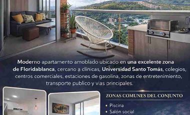 Arriendo apartamento amoblado en Floridablanca