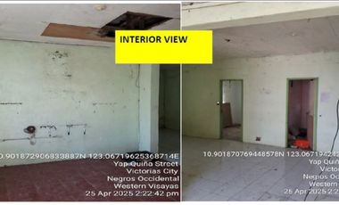 𝐅𝐨𝐫𝐞𝐜𝐥𝐨𝐬𝐞𝐝 𝐏𝐫𝐨𝐩𝐞𝐫𝐭𝐲 𝐅𝐨𝐫 𝐒𝐚𝐥𝐞 𝐢𝐧  YAP QUINA SUBD.,  BRGY.  1, DISTRICT 3, VICTORIAS, NEGROS OCCIDENTAL