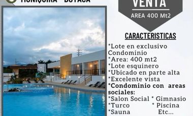 SE VENDE LOTE ESQUINERO EN CONJUNTO VILLA HELENA