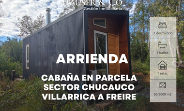 Practica Cabaña en Parcela 1dorm 1 b Camino Villarrica a Freire