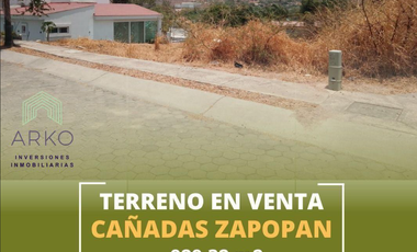 Terreno en Venta Las Cañadas, Zapopan en Excelente Precio.