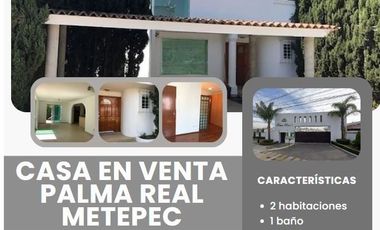BONITA Y ESPACIOSA CASA DE REMATE   EN EXCELENTE UBICACION EN METEPEC EDO. MEX.