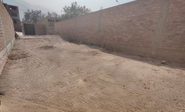 VENTA TERRENO URB. SOL DE HUAMPANI 4TA ETAPA - LURIGANCHO CHOSICA