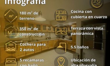 CASA EN VENTA DE 5 RECÁMARAS, EN RIVIERA VERACRUZANA