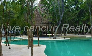 DEPARTAMENTO EN RENTA AMUEBLADO Y EQUIPADO EN PUERTO MORELOS , MUY CERCA DEL MAR