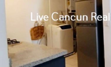DEPARTAMENTO EN RENTA AMUEBLADO Y EQUIPADO EN PUERTO MORELOS , MUY CERCA DEL MAR