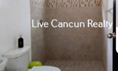DEPARTAMENTO EN RENTA AMUEBLADO Y EQUIPADO EN PUERTO MORELOS , MUY CERCA DEL MAR