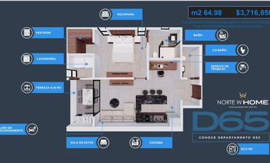 PRE-VENTA DE DEPARTAMENTOS EN NORTE W HOME