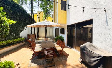 Residencia en Condominio Horizontal en venta en San Jerónimo Lídice, CDMX – Amplios espacios, jardín y 4 recámaras con baño