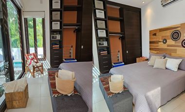 Estilosa Casa en la Selva con Alberca Privada y Rooftop en TAO Tulum Country Club