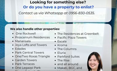 For Sale: Rockwell 3-Bedroom at Luna Gardens 246sqm Condo with Balcony(Direct Buyers only) - Proscenium Lincoln Tower, Makati City Joya Lofts and Towe