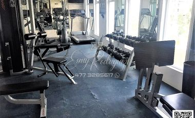 DEPARTAMENTO AMUEBLADO EN RENTA, TORRE AZUL, PASEO DE LOS INSURGENTES, 1 REC, 2 AUTOS, ALBERCA, GYM