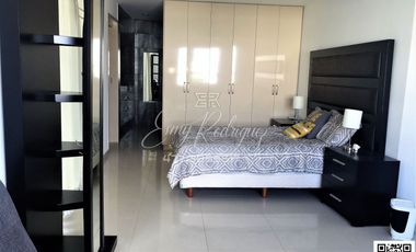 DEPARTAMENTO AMUEBLADO EN RENTA, TORRE AZUL, PASEO DE LOS INSURGENTES, 1 REC, 2 AUTOS, ALBERCA, GYM