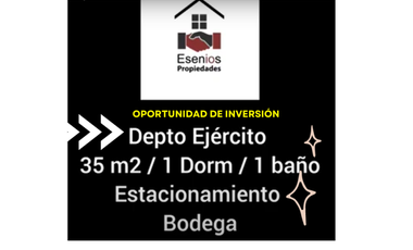 Depto Metro Toesca Ejército mejor Inversión c estac y bodega