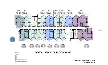 Tambuli Beachfront studio for sale Toer E