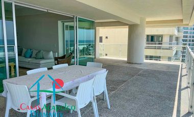 Frente al mar. En exclusivo departamento con terraza panorámica y acceso directo a la playa