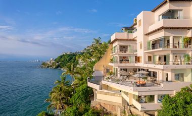 Villa de lujo frente al mar en Conchas Chinas, Puerto Vallarta | 6 recámaras, alberca privada, vistas espectaculares