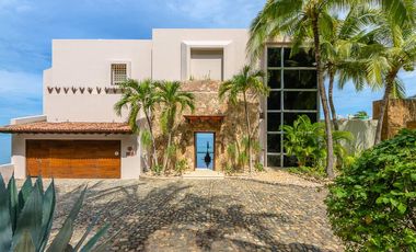 Villa de lujo frente al mar en Conchas Chinas, Puerto Vallarta | 6 recámaras, alberca privada, vistas espectaculares